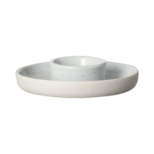 blomus SABLO Scandinavian Stoneware Egg Cup with Base Set of 2 for Breakfast Dining Organic Dishware