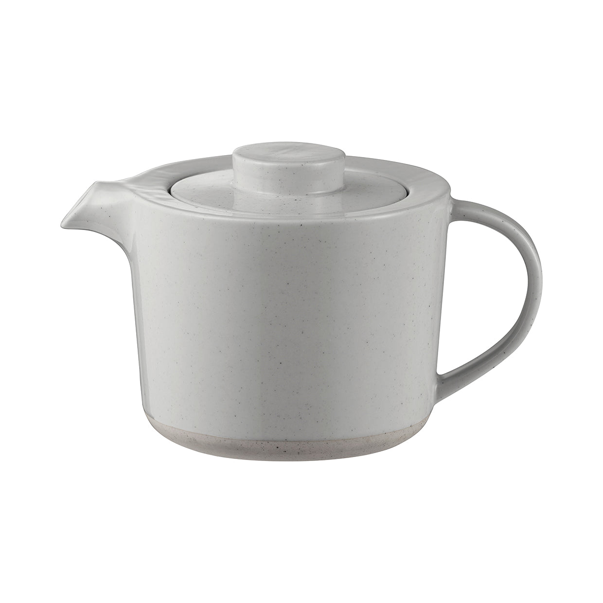 blomus SABLO Scandinavian Stoneware Teapot with Strainer and Handle - Organic Dishware