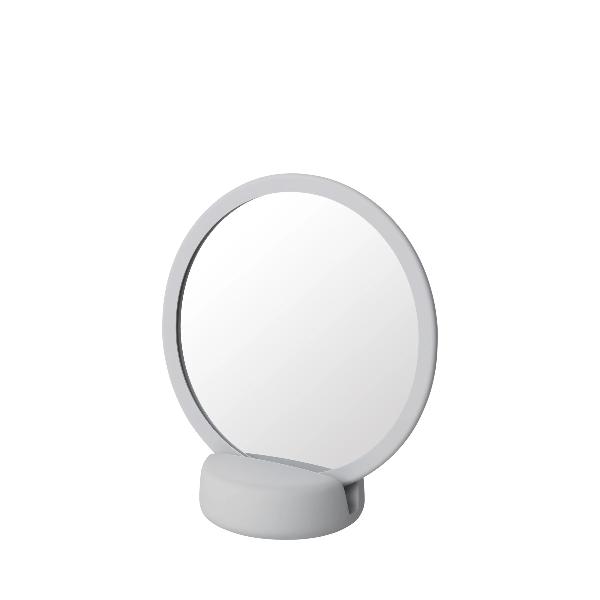 blomus SONO Vanity Countertop Magnification Mirror - Ceramic Soft Touch

