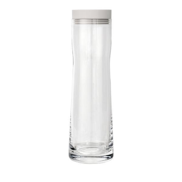 blomus SPLASH Glass Water Carafe with Silicone and Stainless Steel Pourer – Modern Water Pitcher