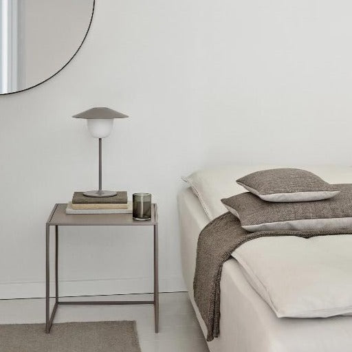 blomus FERA nesting cube side tables in modern bedroom